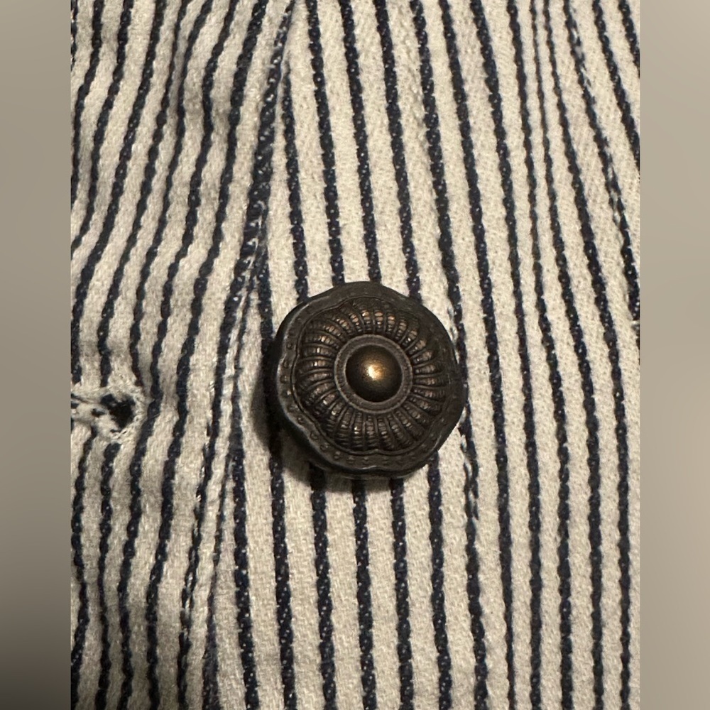 LAL Live a Little Striped Button Down Jacket - Picture 6 of 7